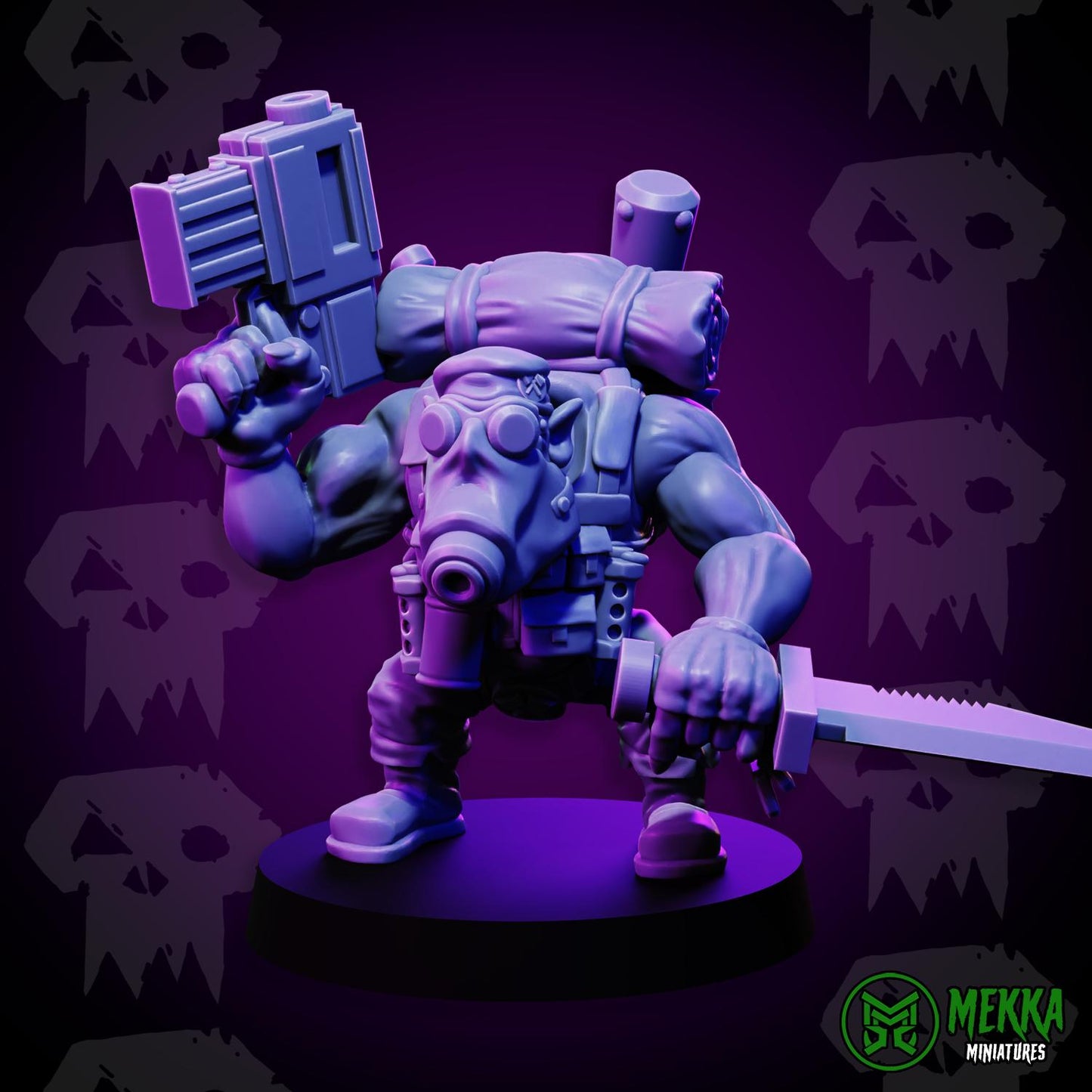 3d Printed Orc Commando Set by Mekka Miniatures