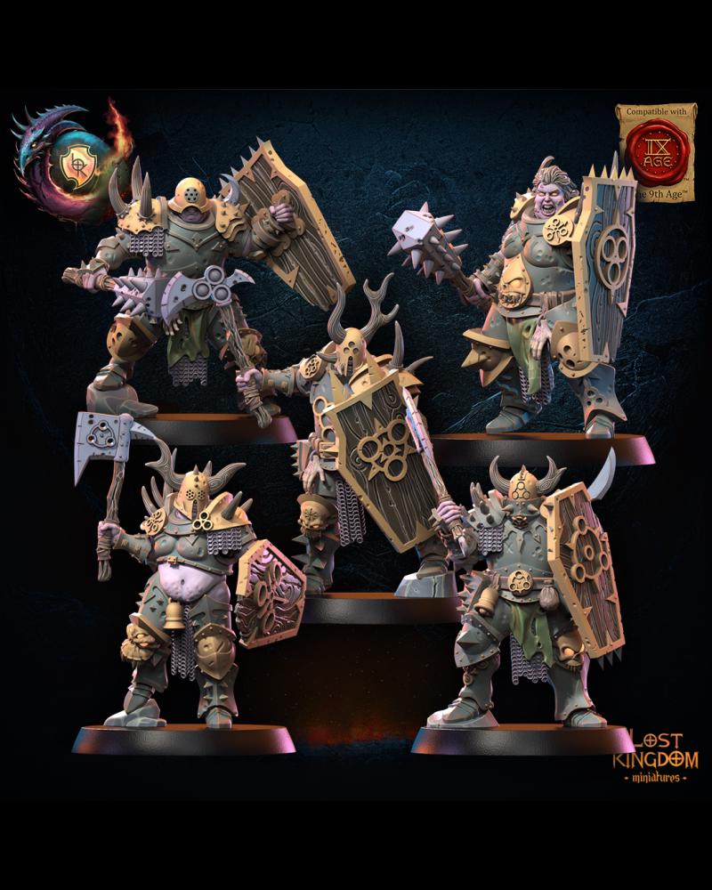 3D Printed Gluttony Regiment x10 by Lost Kingdom Miniatures