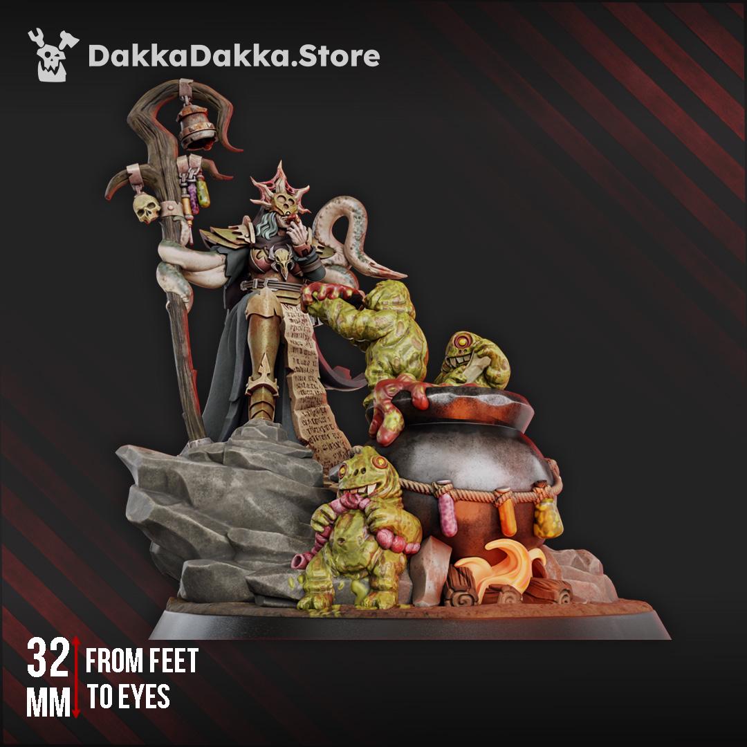 3D Printed Phoebe the Unholy Well by DakkaDakka Miniatures