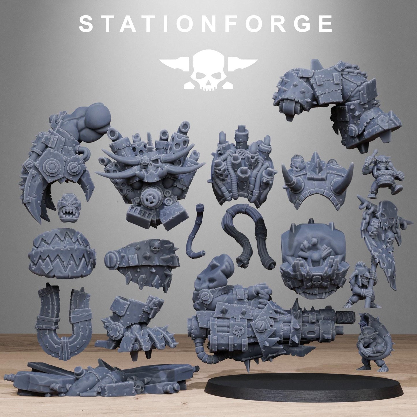 3D Printed Da Grandest Orkaz Nutta by StationForge Miniatures