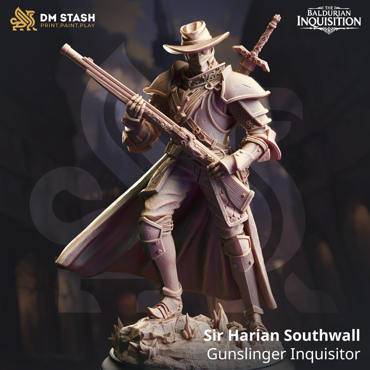 3D Printed Inquisition Gunslinger by DM Stash – Last Hope Miniatures