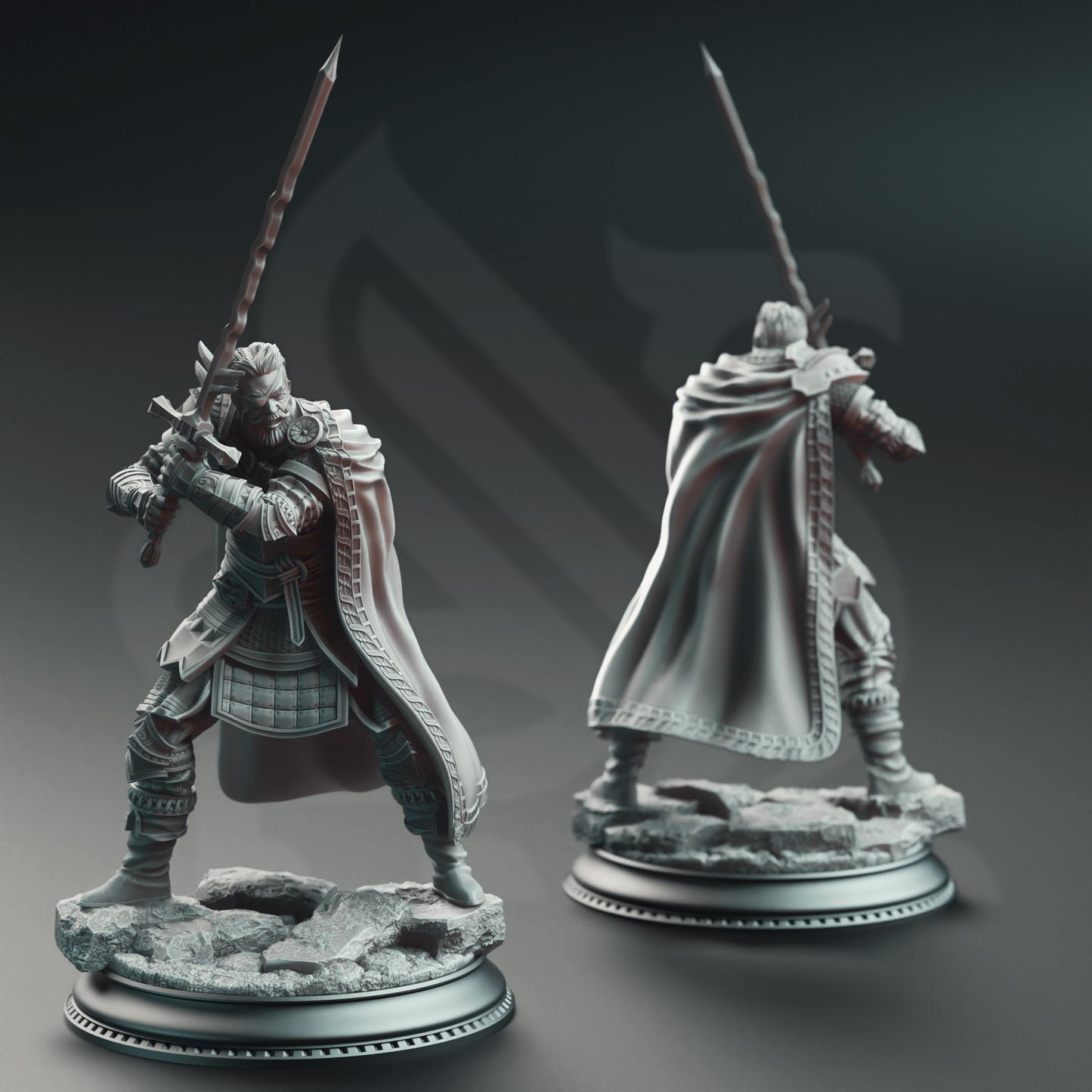 3D Printed Grizzled Veteran Commander by DM Stash