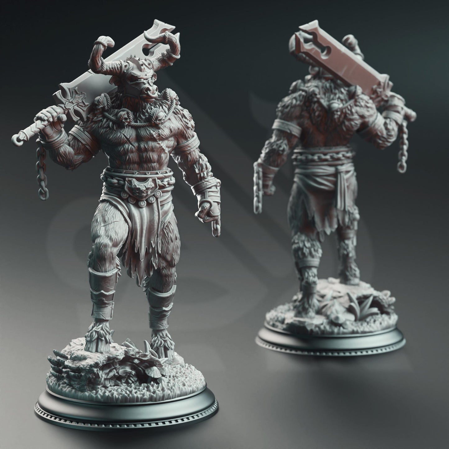 3D Printed Minotaur Warriors by DM Stash