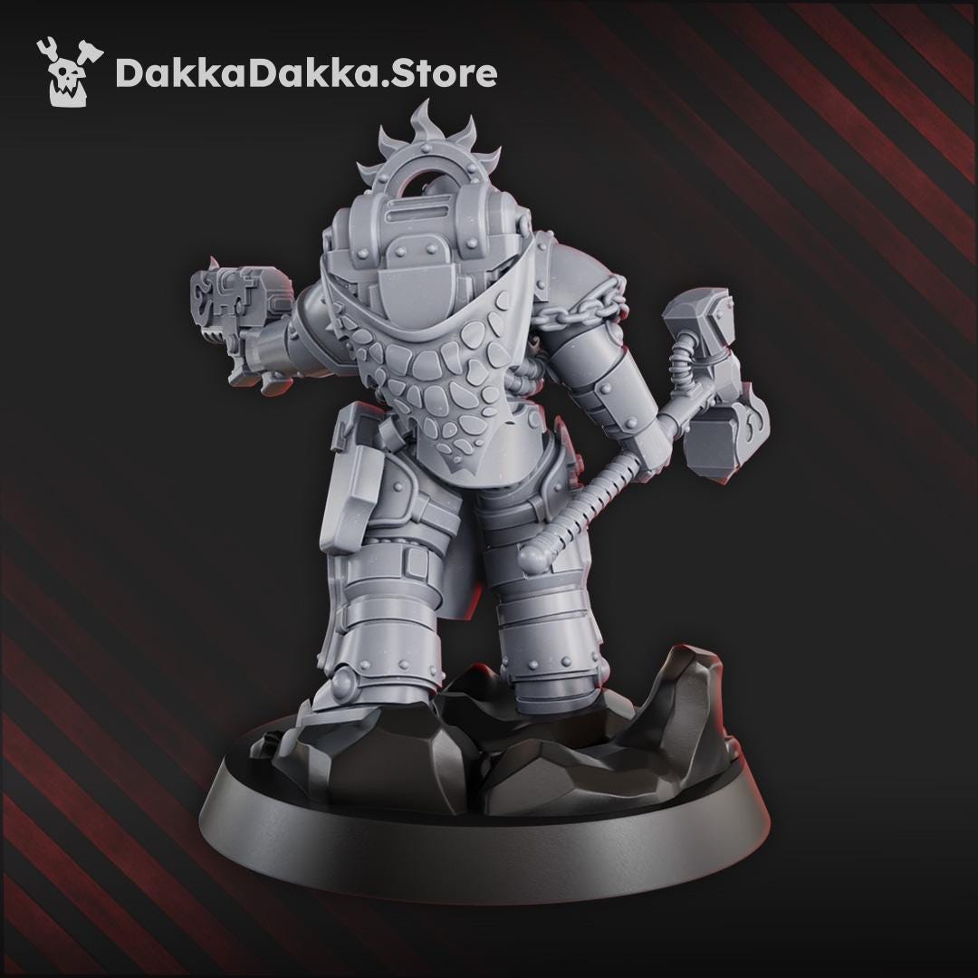 3D Printed Lieutenant Argus Sauros by DakkaDakka Miniatures