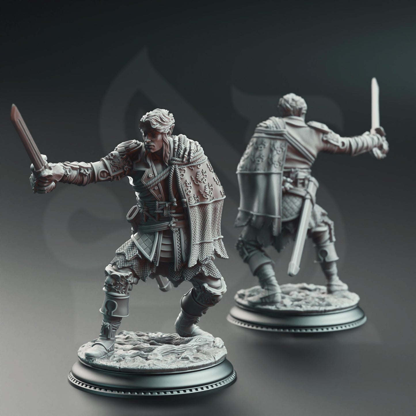 3D Printed Half Elf Swashbuckler by DM Stash