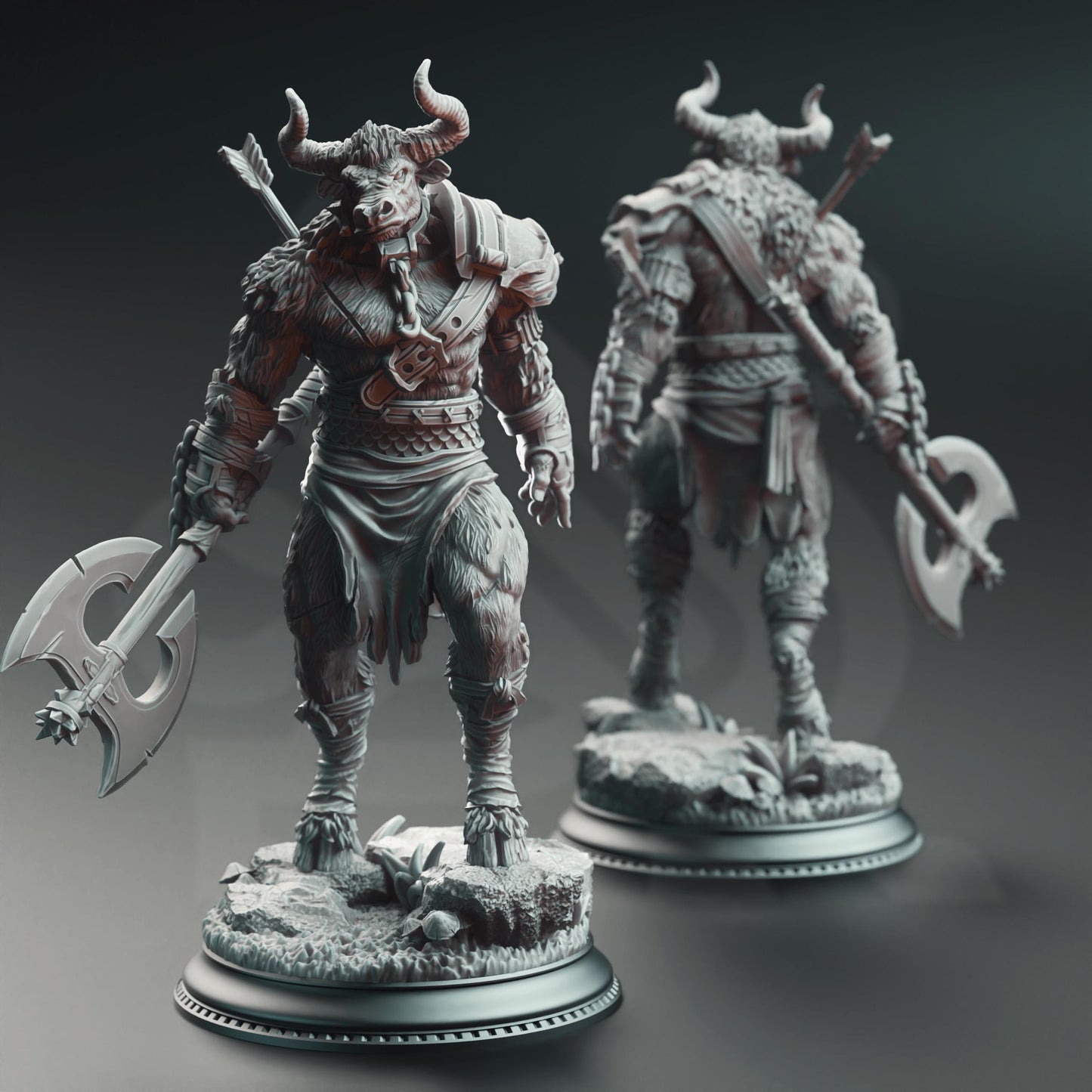 3D Printed Minotaur Warriors by DM Stash