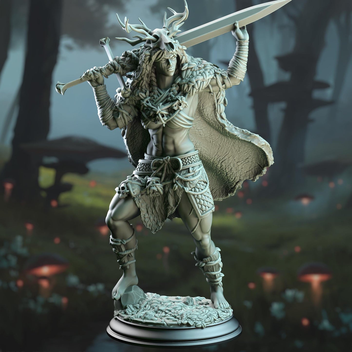 3D Printed Goliath Fey Barbarian by DM Stash