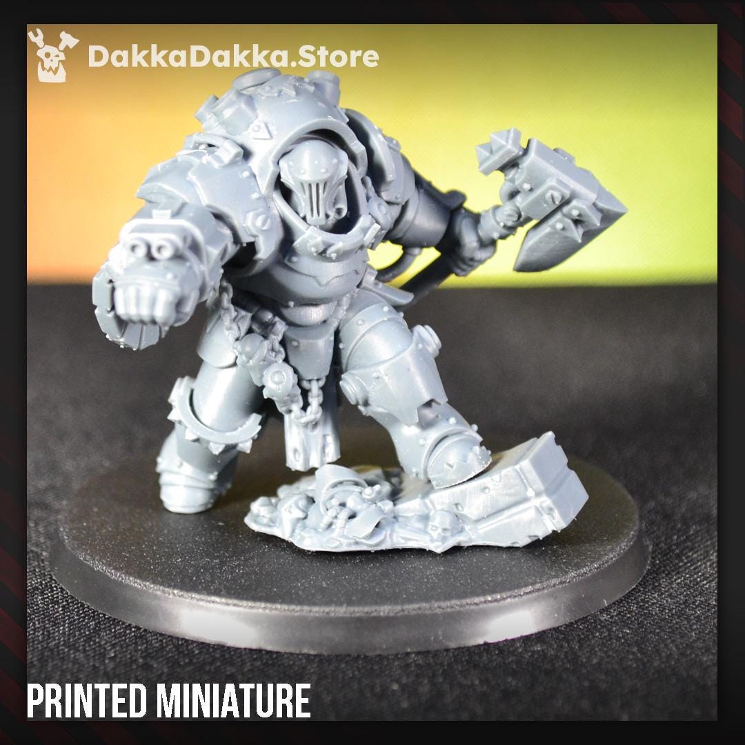 3d Printed Gorgwork Commander by DakkaDakka Miniatures