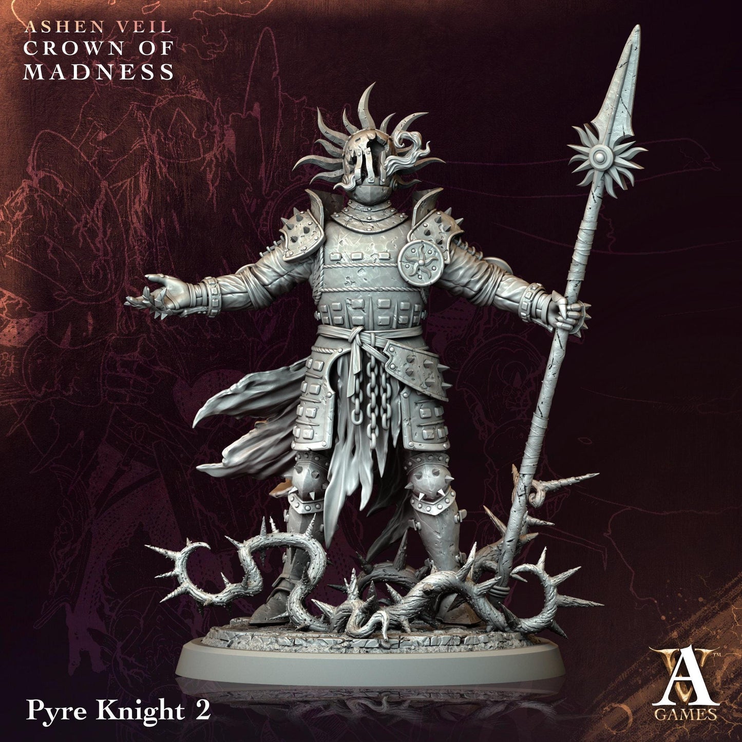 3D Printed Pyre Knights by Archvillain Games