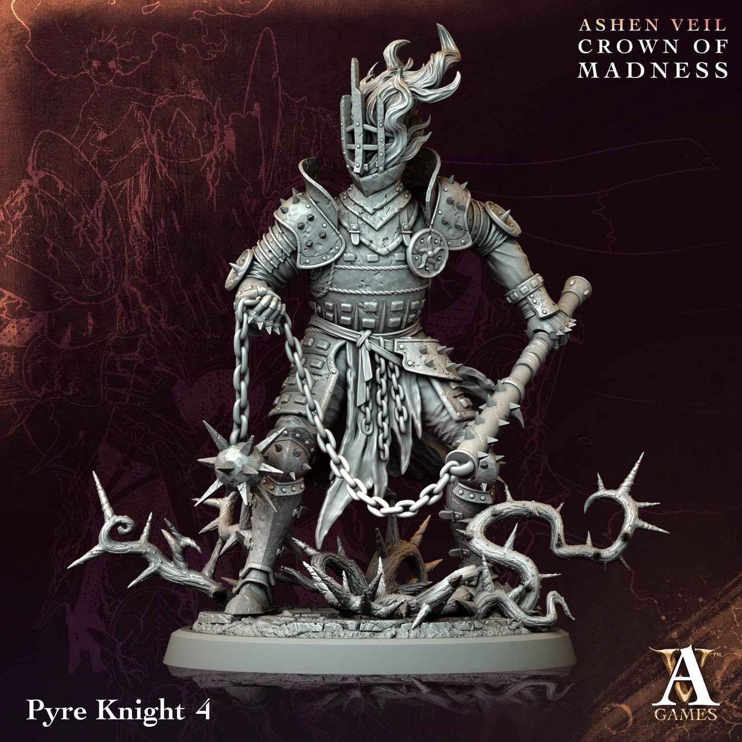 3D Printed Pyre Knights by Archvillain Games