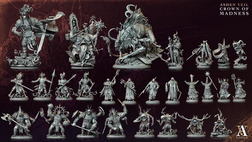 3D Printed Pyre Knights by Archvillain Games