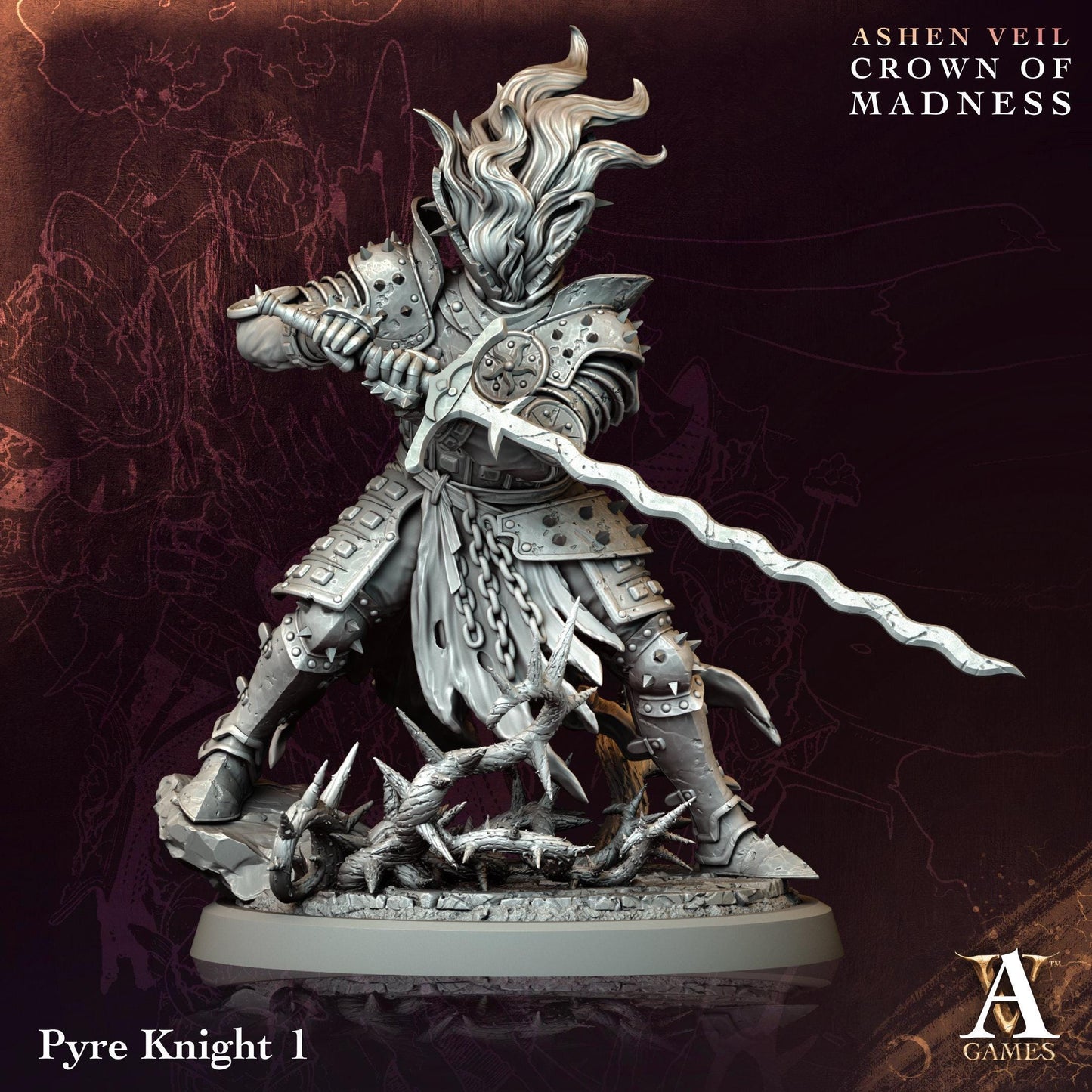 3D Printed Pyre Knights by Archvillain Games