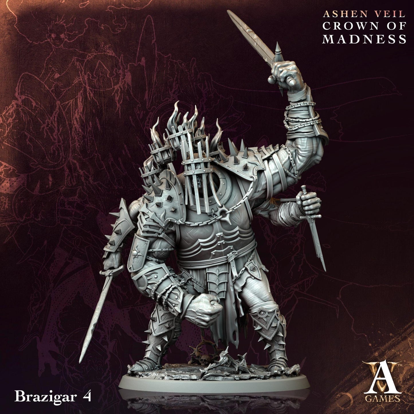 3D Printed Brazigar by Archvillain Games