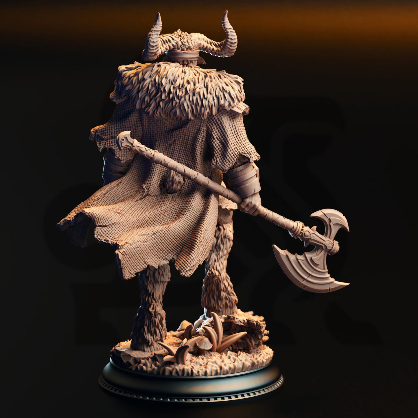3D Printed Satyr Barbarian by DM Stash
