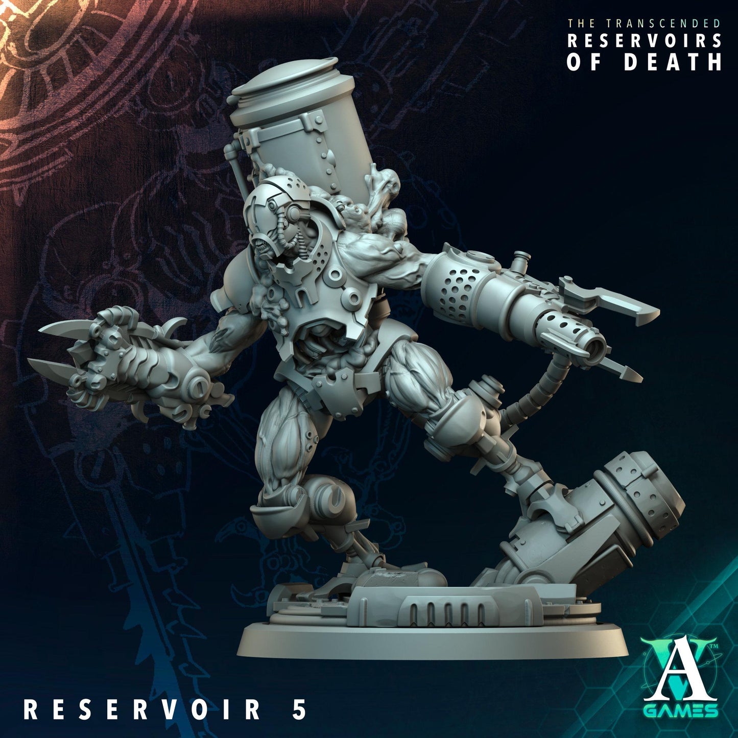 3D Printed Reservoirs by Archvillain Games