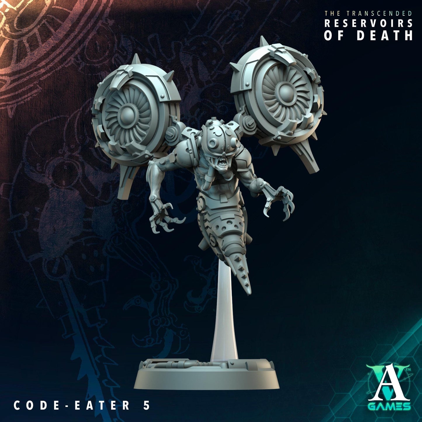 3D Printed Code Eaters x10 by Archvillain Games