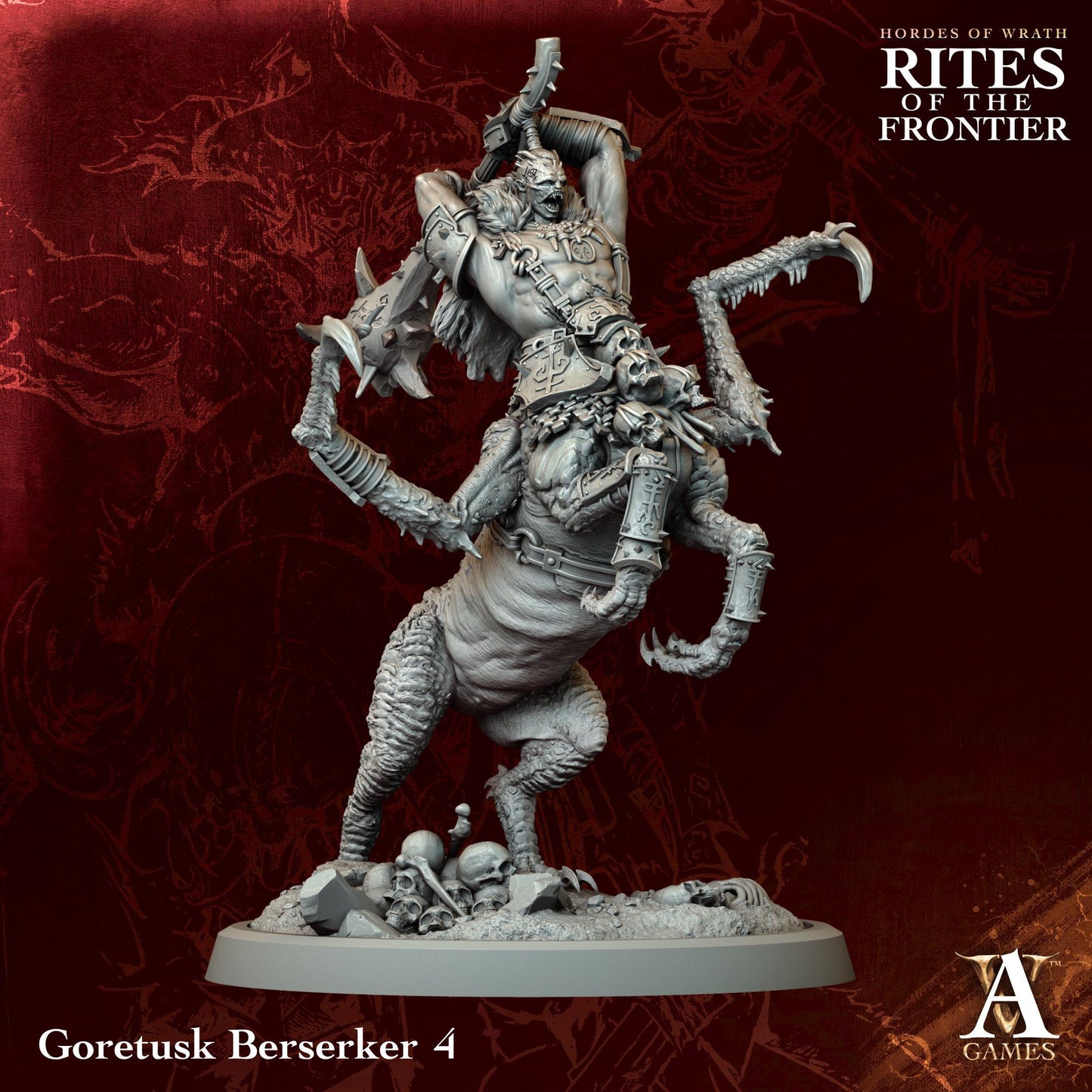 3D Printed Goretusk Berserkers by Archvillain Games