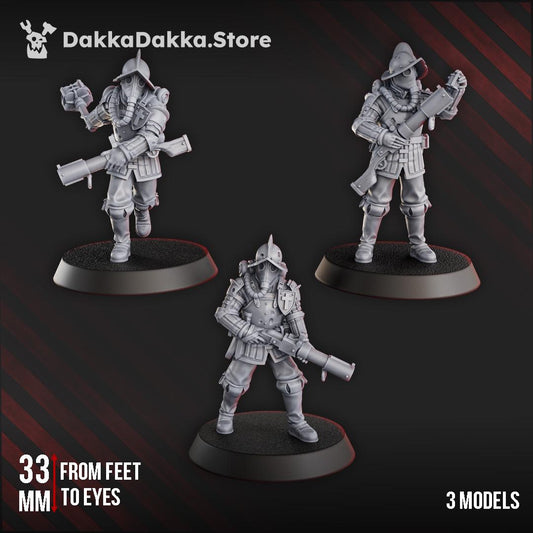 3D Printed Trench Bombers by DakkaDakka Mininatures
