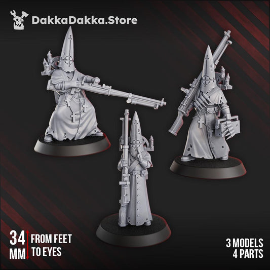 3D Printed Trench Novitiates  x3 by DakkaDakka Mininatures