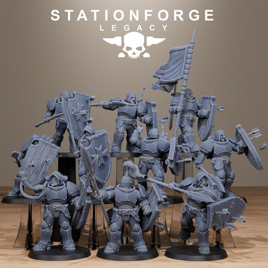 3D Printed Solaris Spearmen x10 by StationForge Miniatures