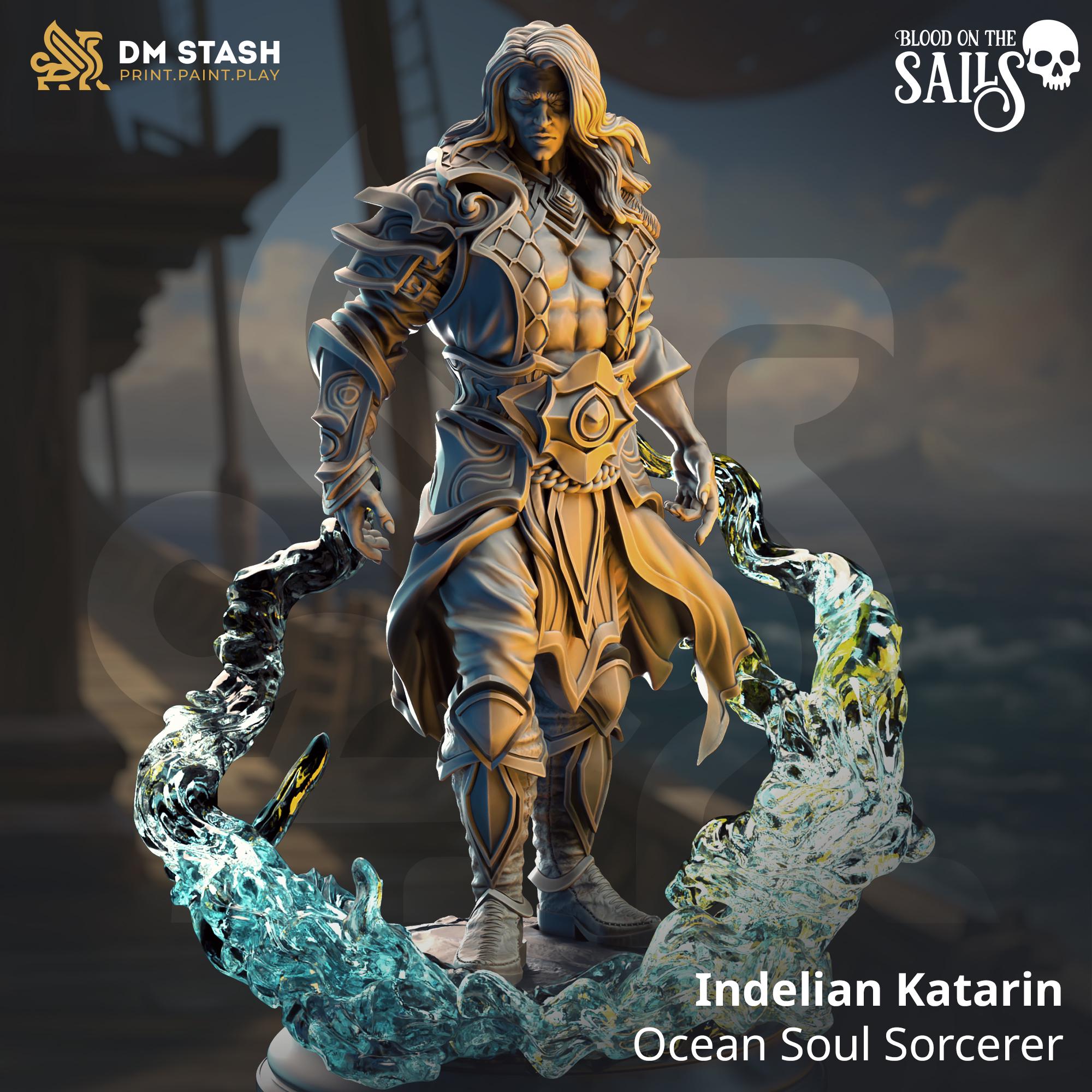 3D Printed Ocean Soul Sorcerer by DM Stash – Last Hope Miniatures