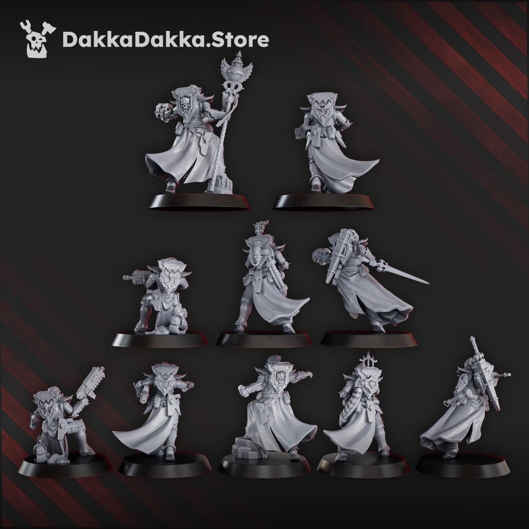 3d Printed Maidens of Vengeance x10 by DakkaDakka Miniatures