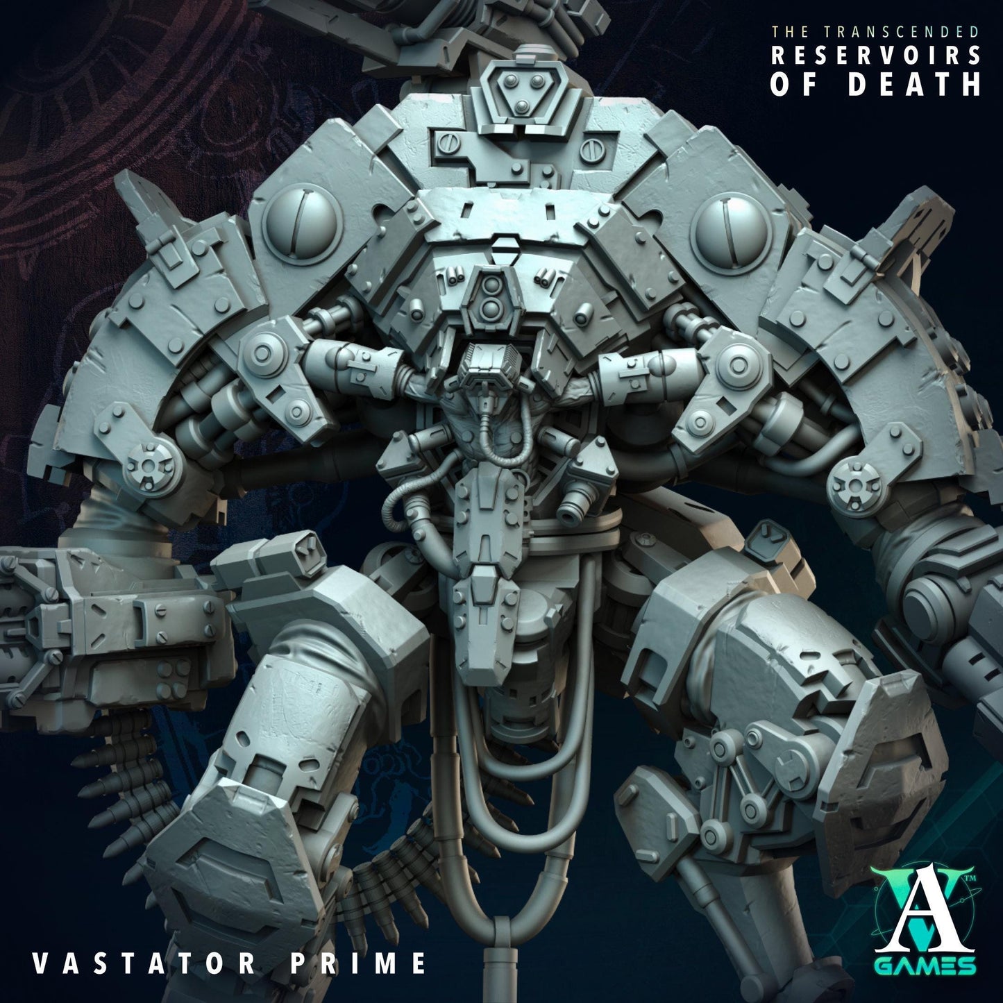 3D Printed Vastator Prime by Archvillain Games