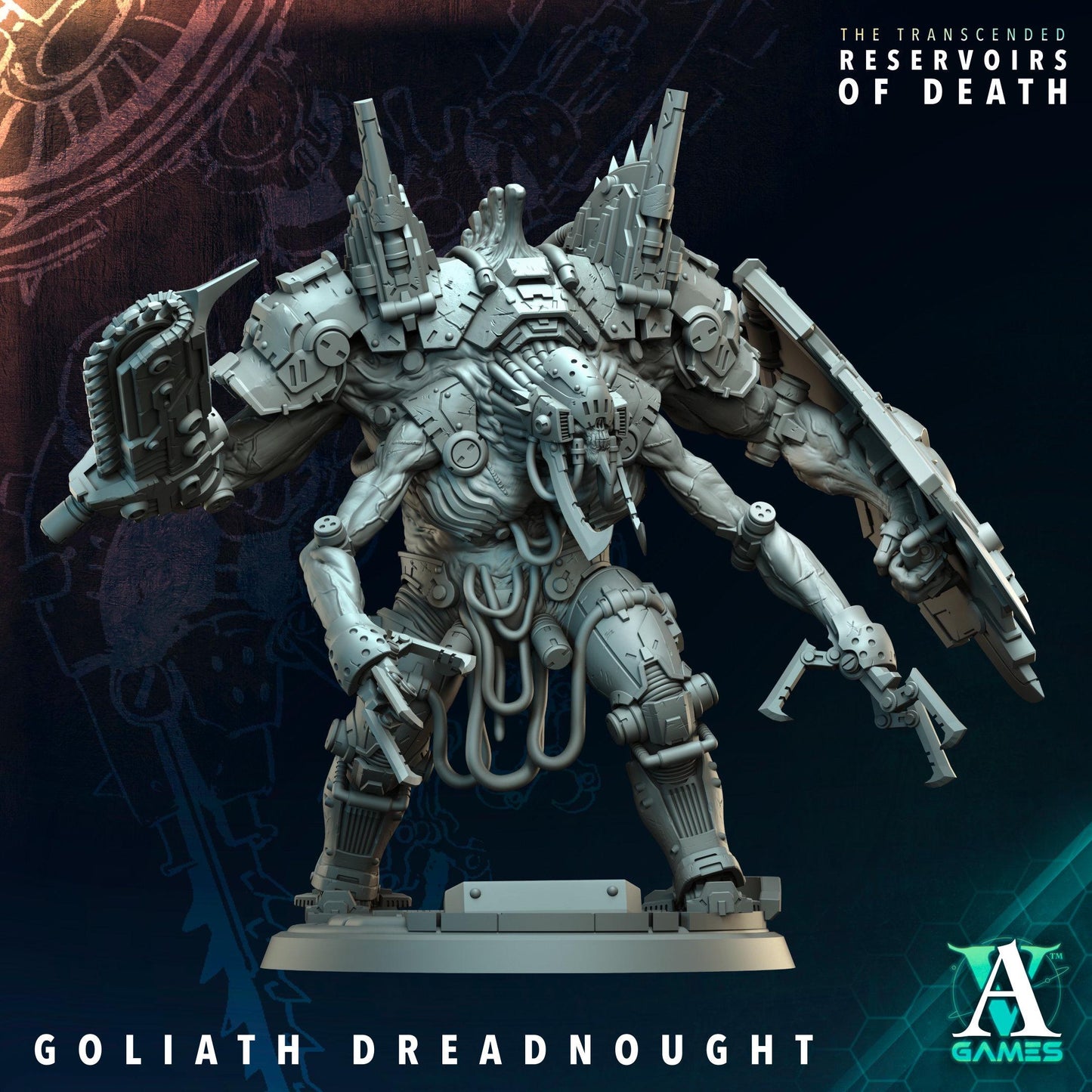 3D Printed Goliath Dreadnought by Archvillain Games