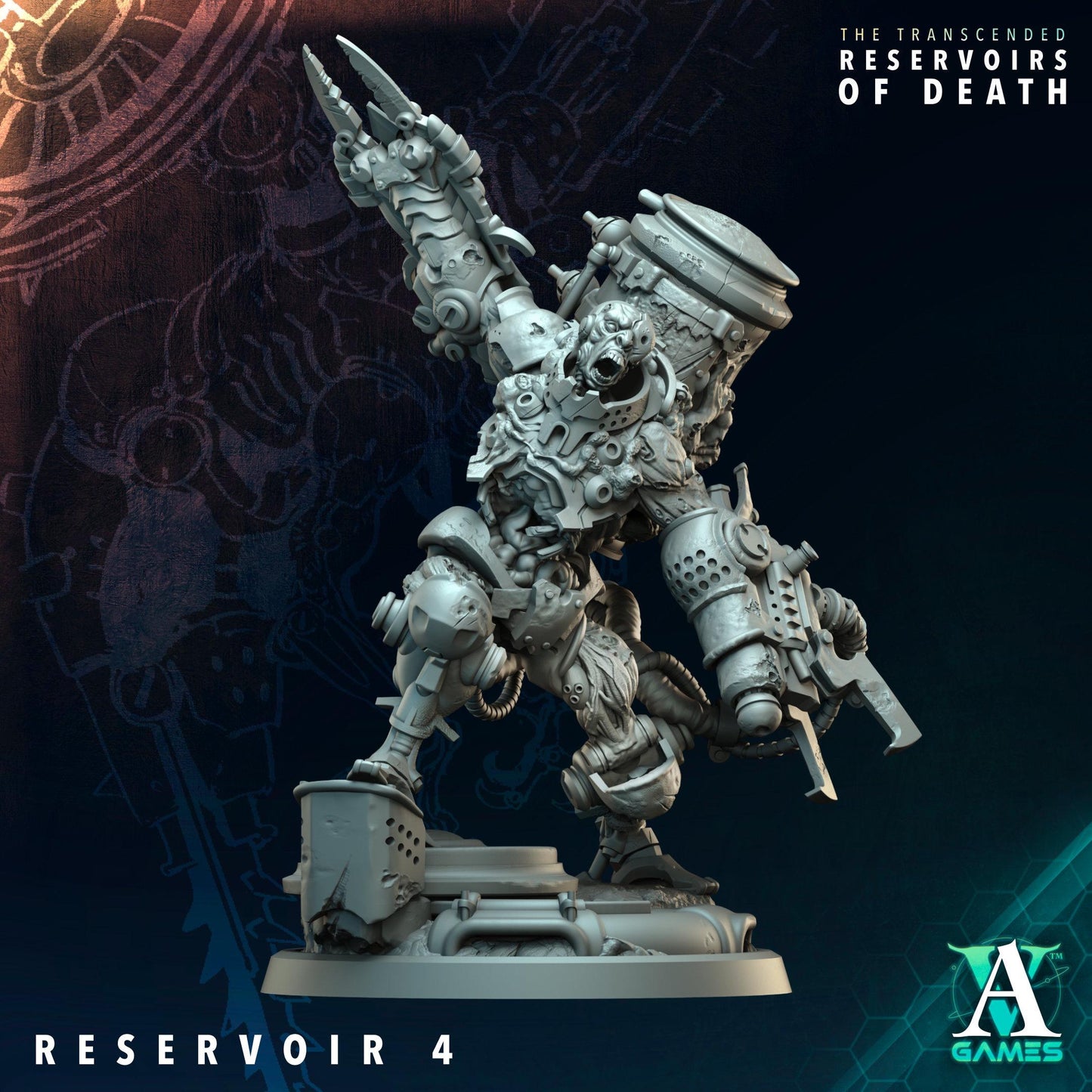 3D Printed Reservoirs by Archvillain Games