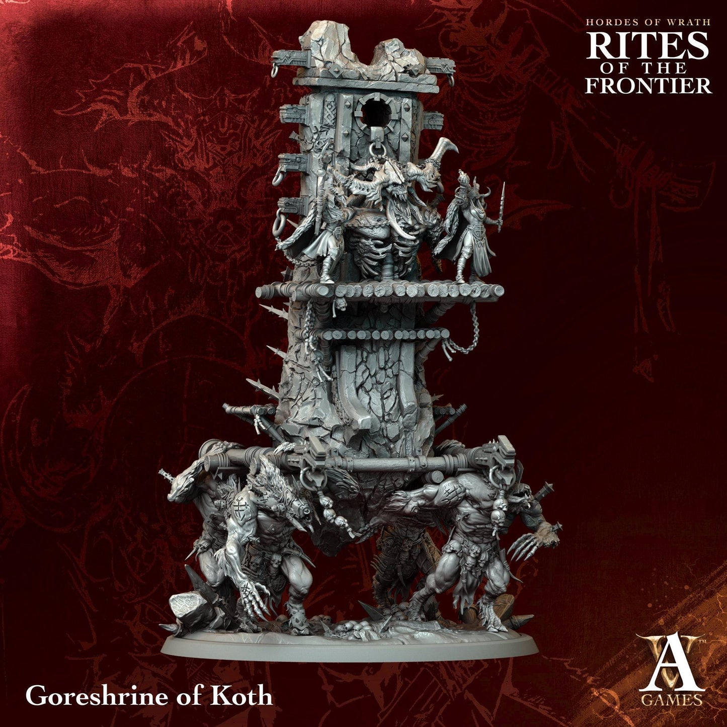 3D Printed Goreshrine of Koth by Archvillain Games