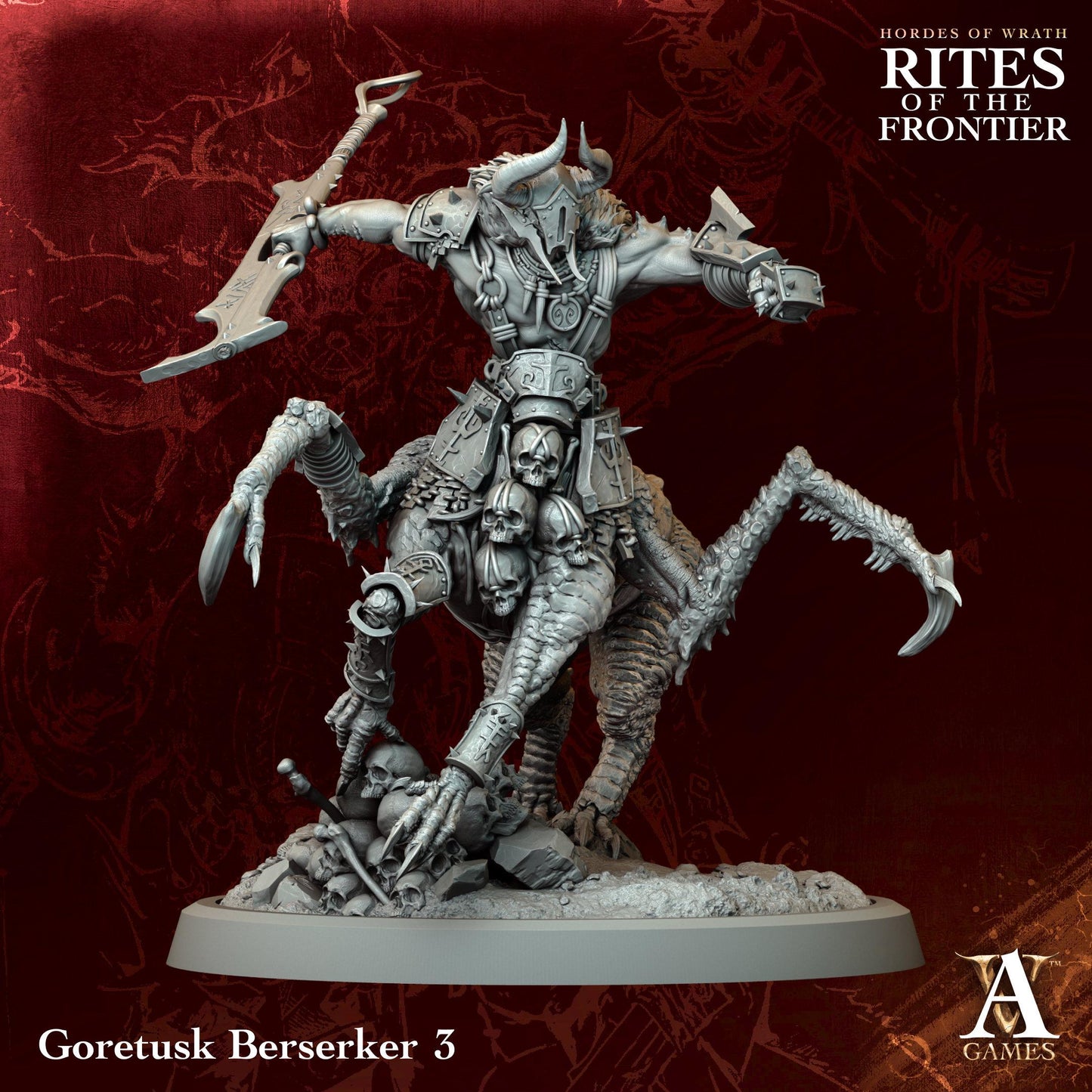 3D Printed Goretusk Berserkers by Archvillain Games