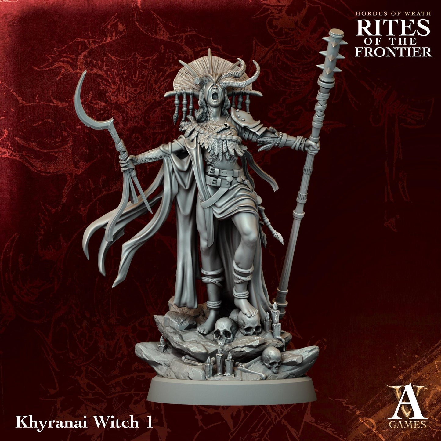 3D Printed Khyranai Witches by Archvillain Games