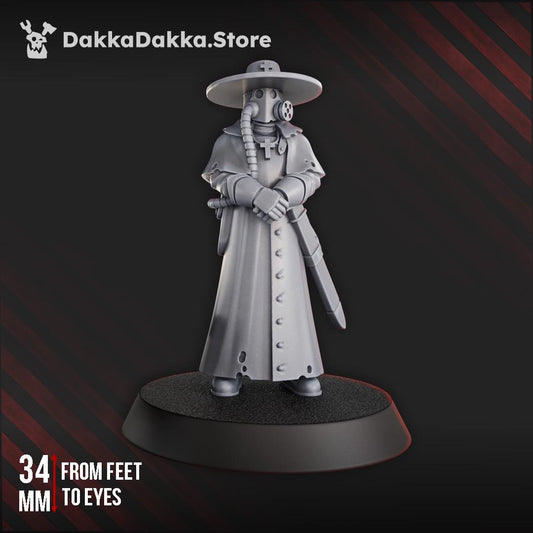 3D Printed Trench Priest by DakkaDakka Mininatures