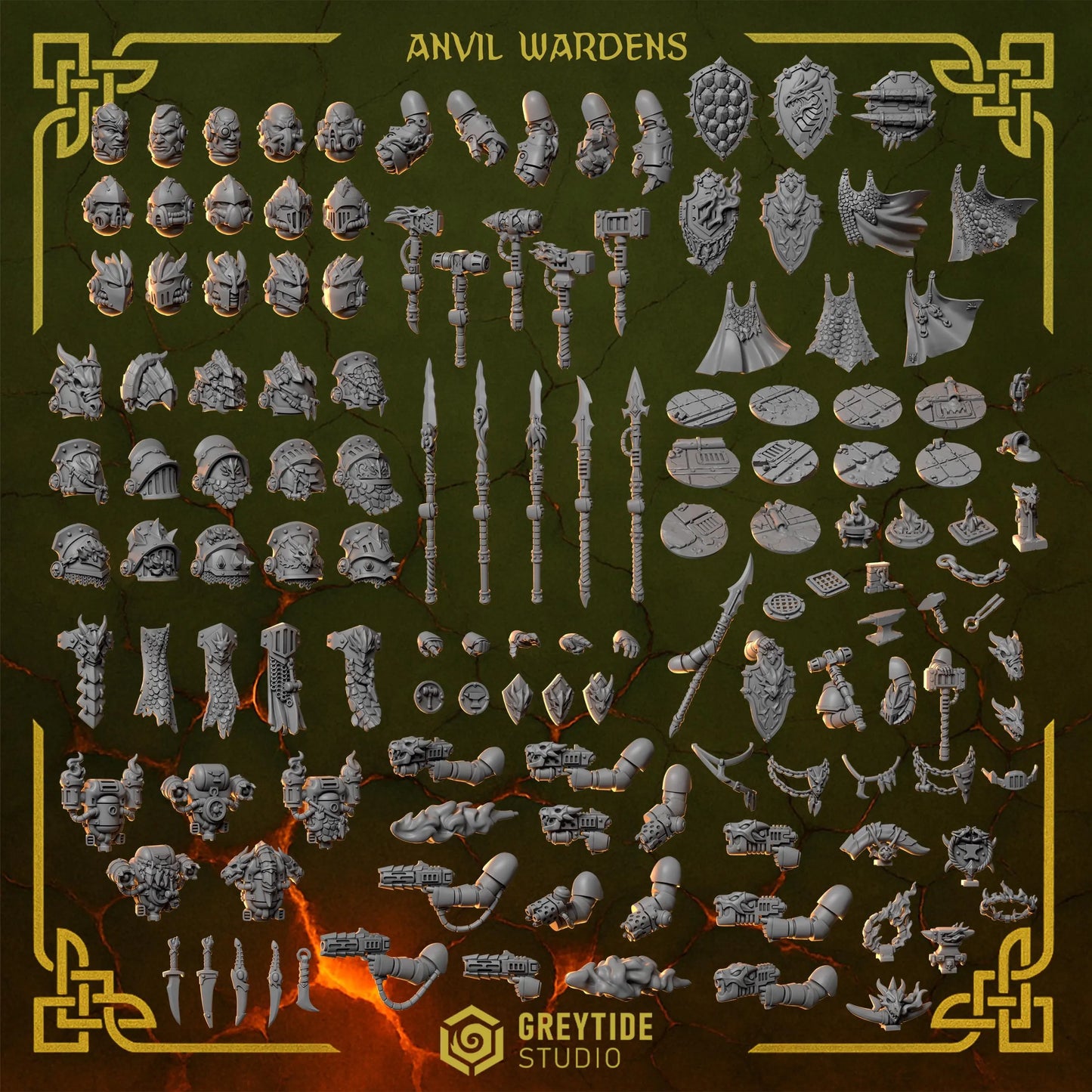 3d Printed Anvil Wardens Loincloths x10 by Greytide Studio
