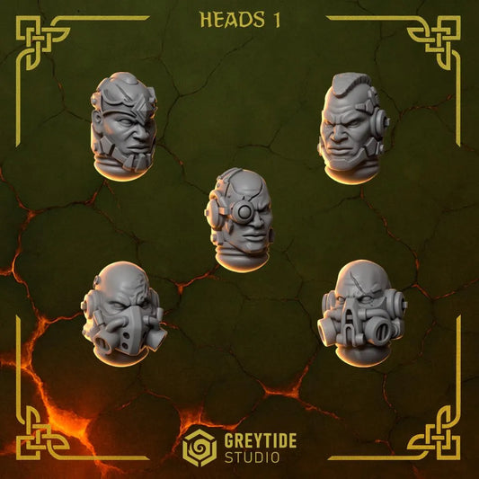 3d Printed Anvil Wardens Heads #1 x10 by Greytide Studio