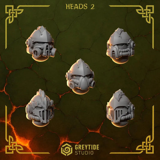 3d Printed Anvil Wardens Heads #2 x10 by Greytide Studio