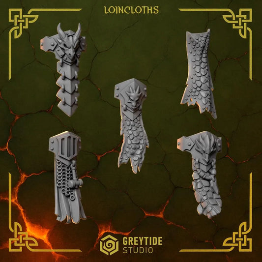 3d Printed Anvil Wardens Loincloths x10 by Greytide Studio