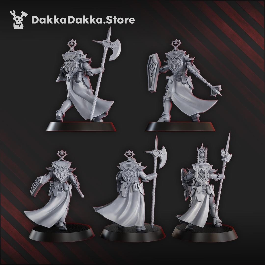3d Printed Maidens of Praesidium x5 by DakkaDakka Miniatures