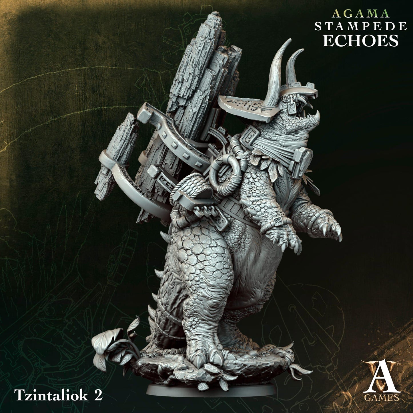 3D Printed Tzintaliok by Archvillain Games