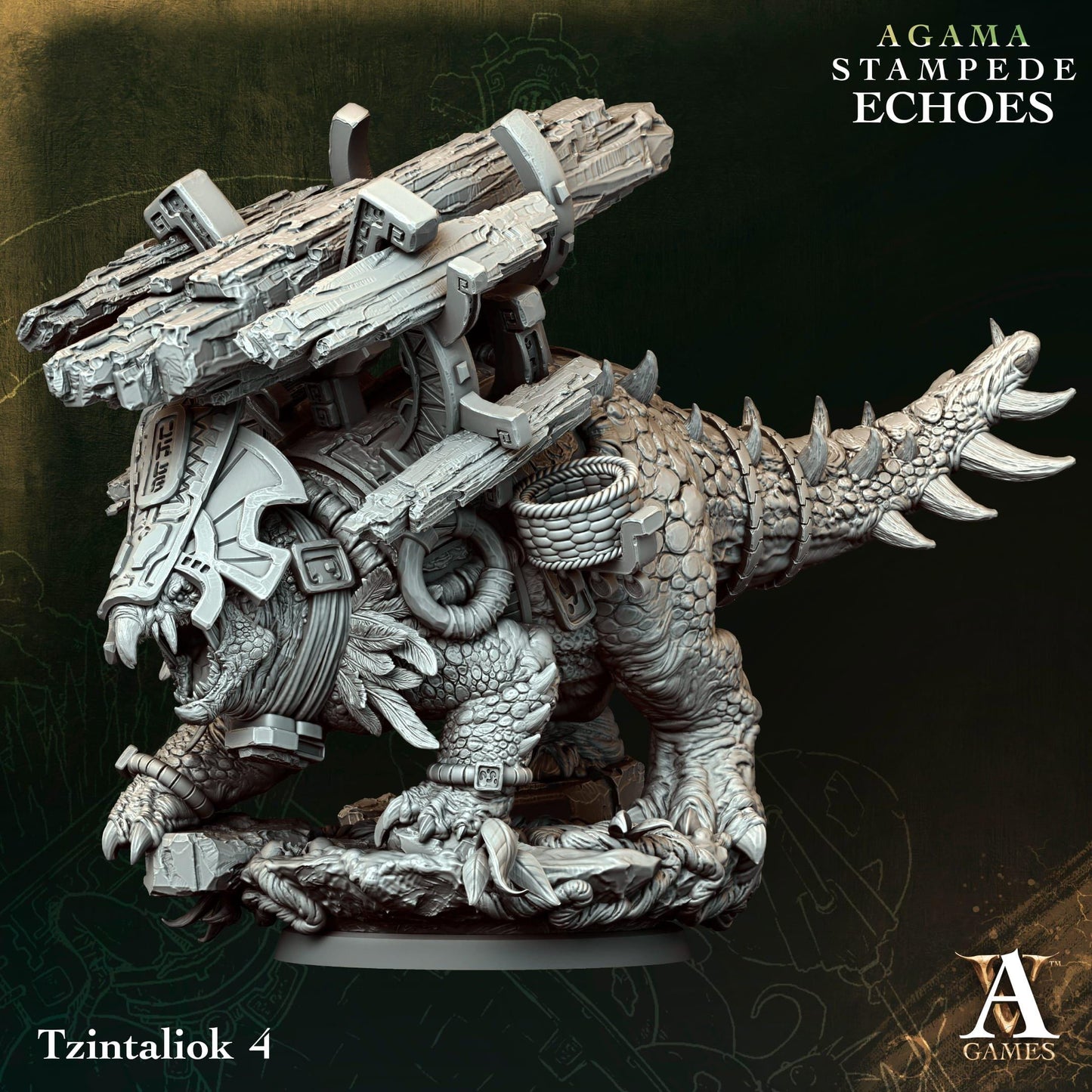 3D Printed Tzintaliok by Archvillain Games