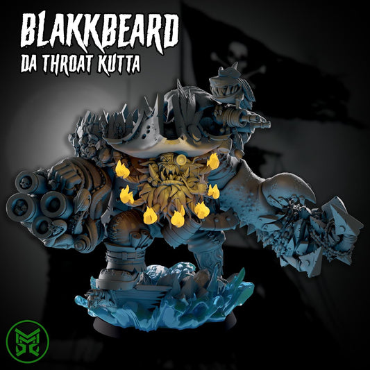 3d Printed Blakk Beard Throat Kutta by Mekka Miniatures