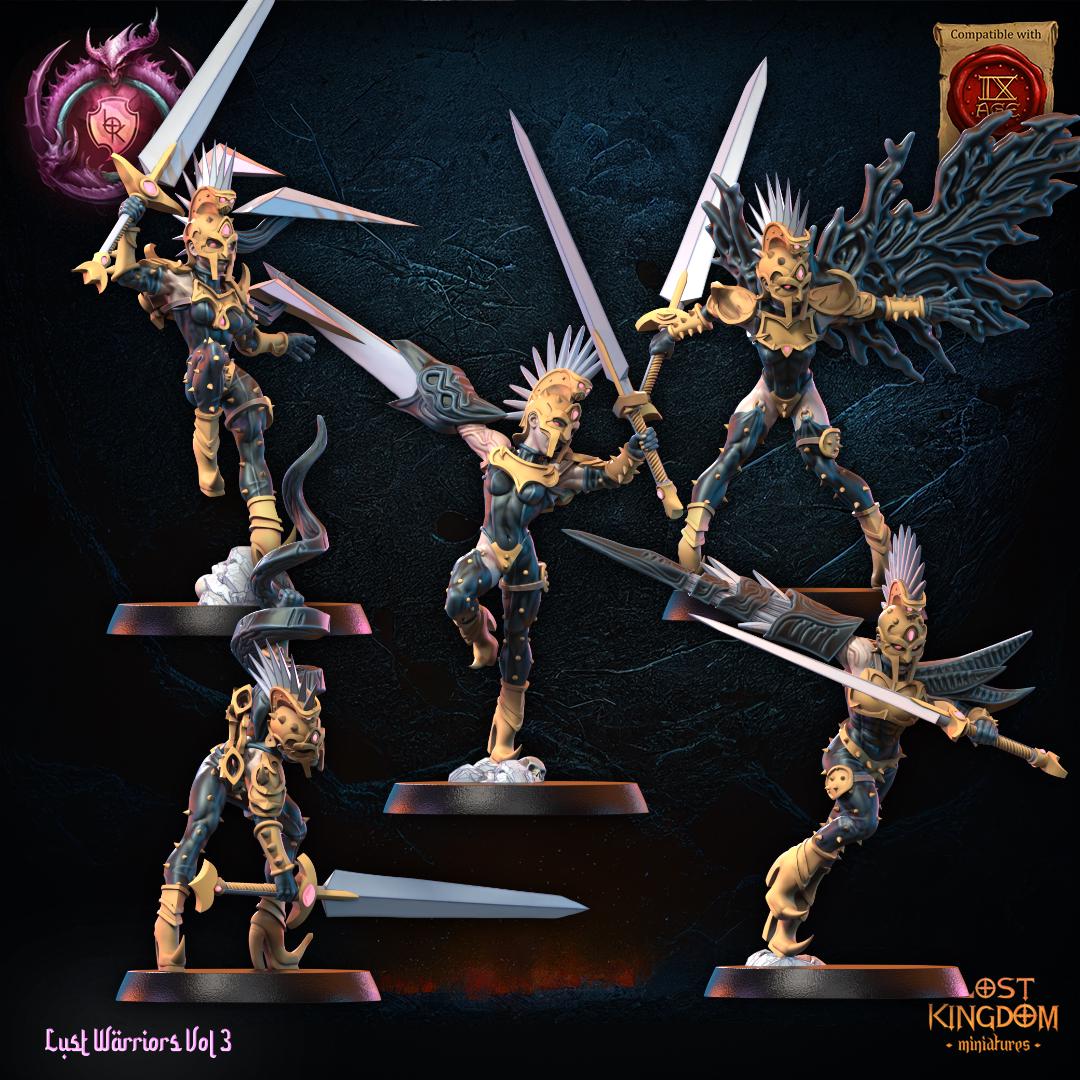 3D Printed Lust Fallen Regiment by Lost Kingdom Miniatures