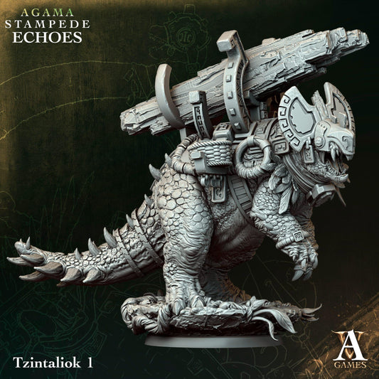 3D Printed Tzintaliok by Archvillain Games