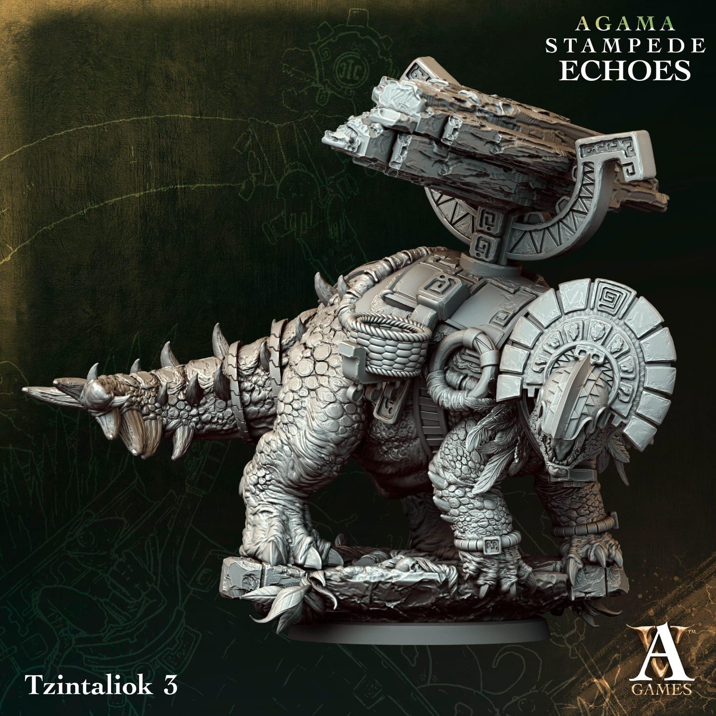 3D Printed Tzintaliok by Archvillain Games