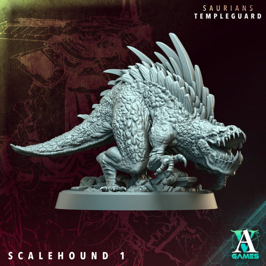 3D Printed Scalehound by Archvillain Games