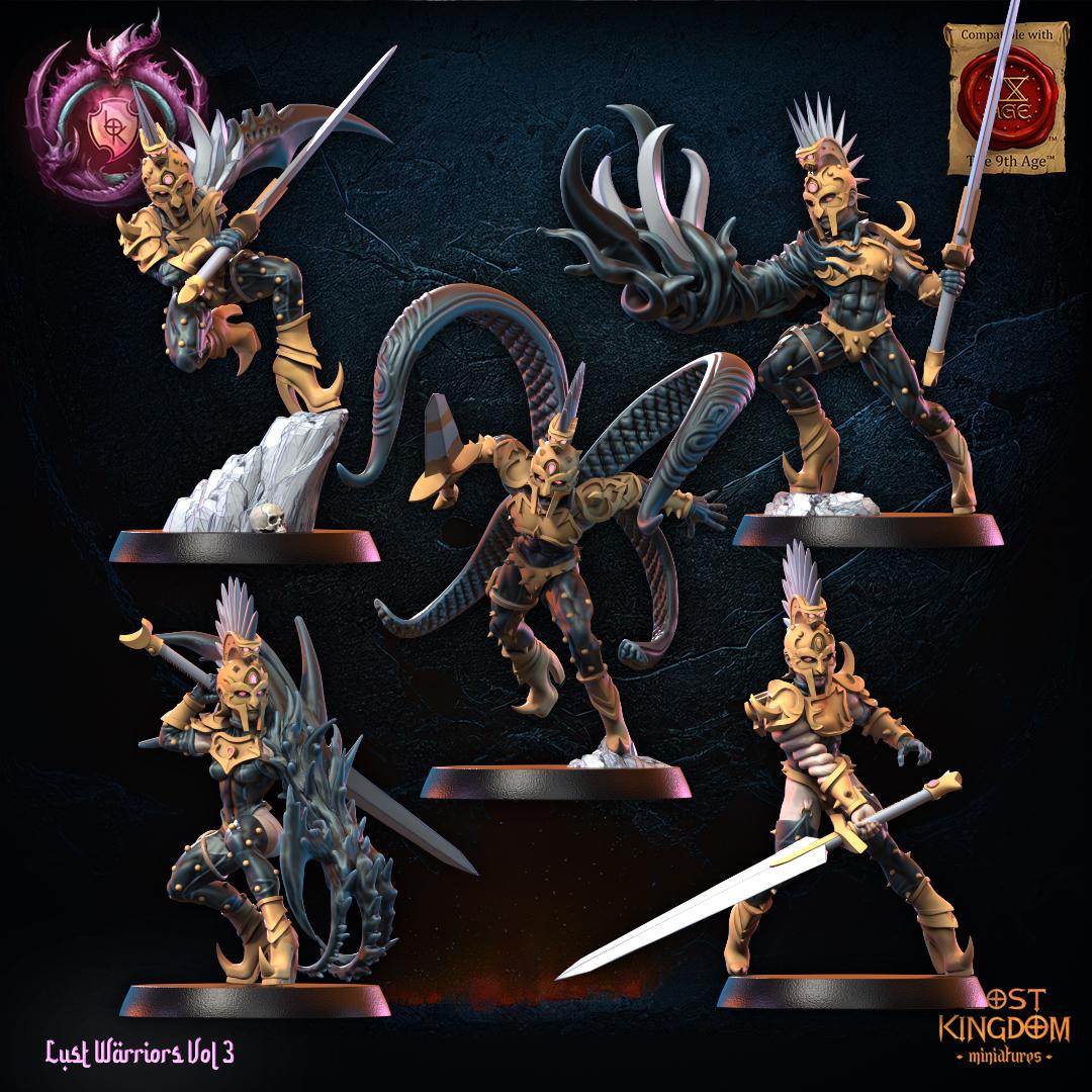 3D Printed Lust Fallen Regiment by Lost Kingdom Miniatures