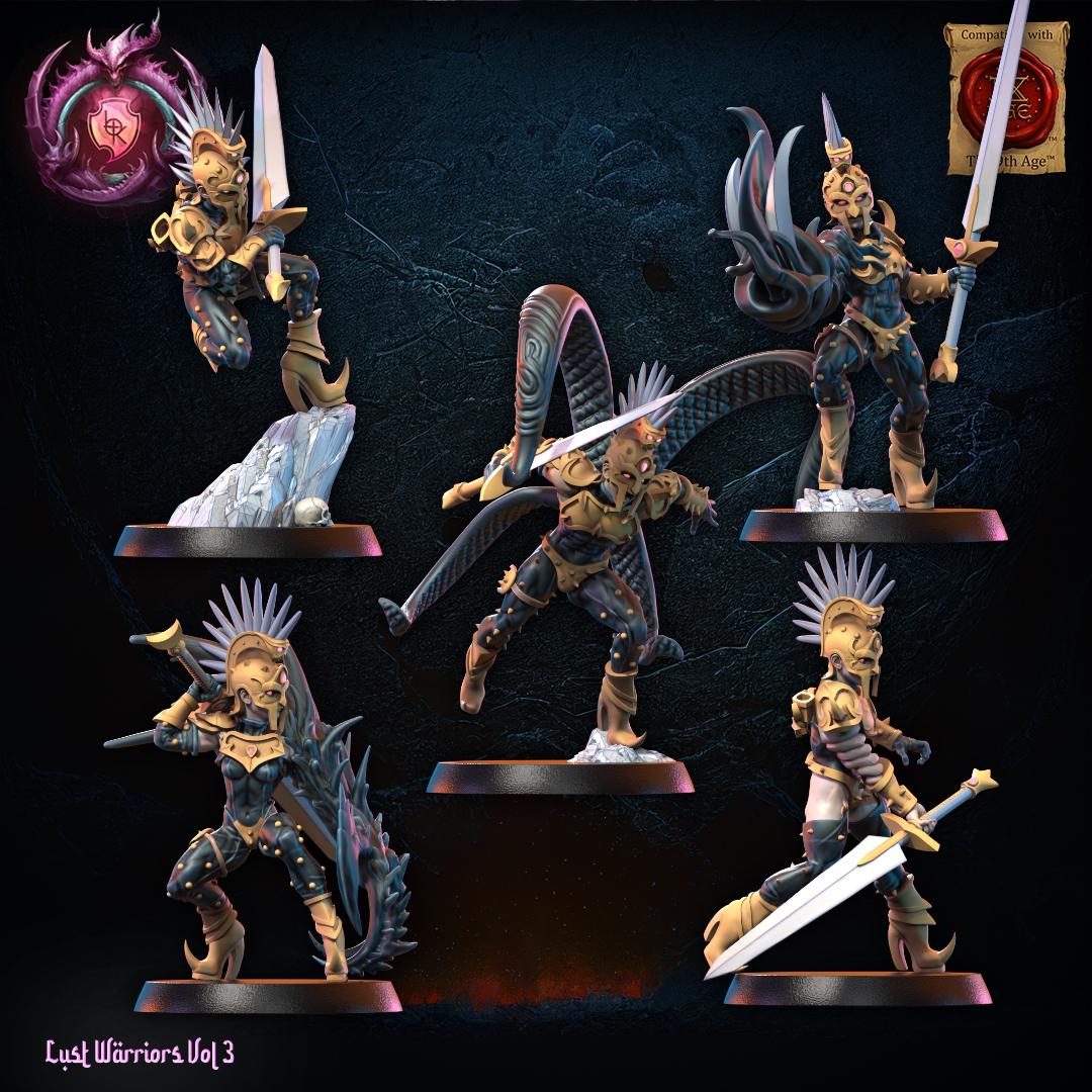 3D Printed Lust Fallen Regiment by Lost Kingdom Miniatures