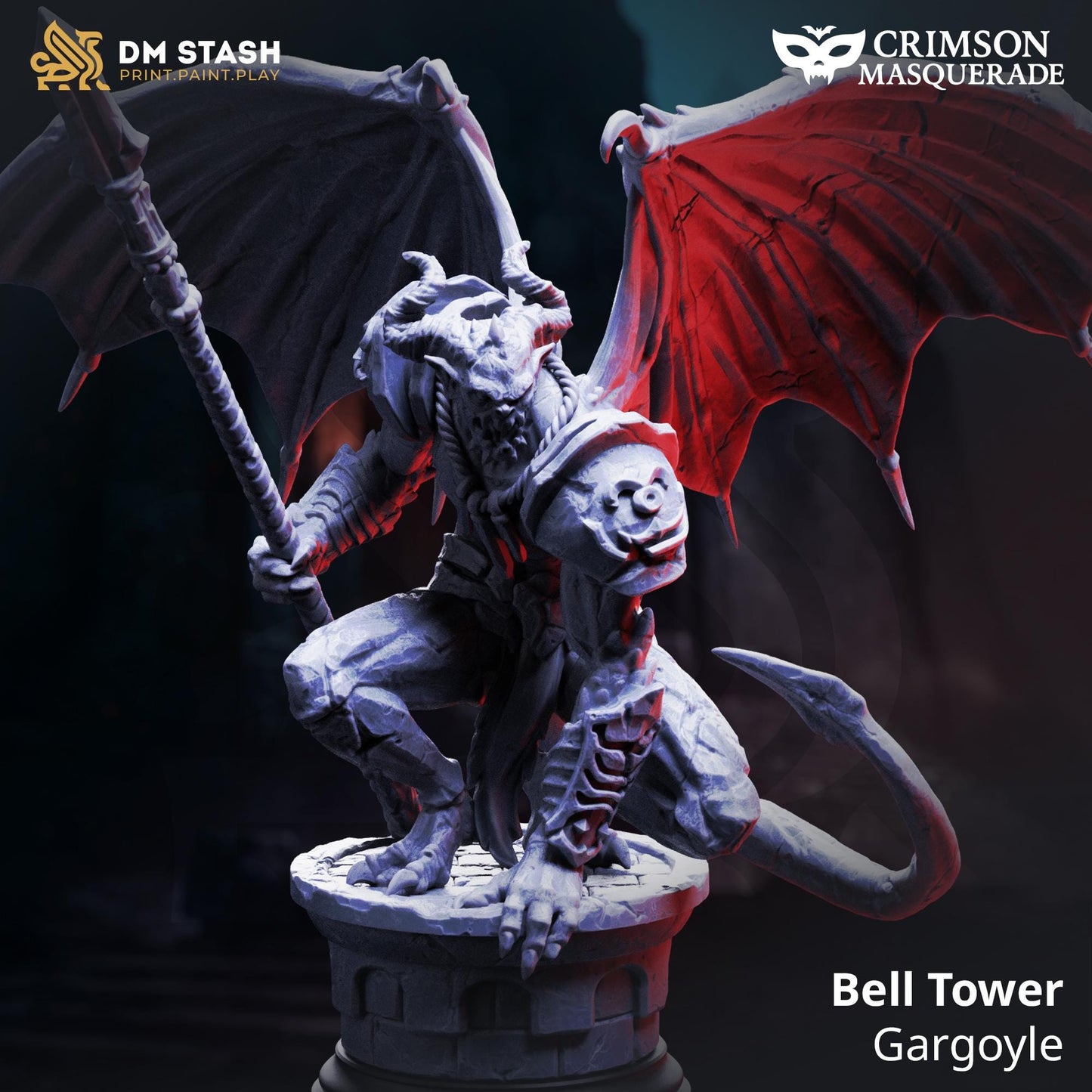 3D Printed Bell Tower Gargoyle by DM Stash