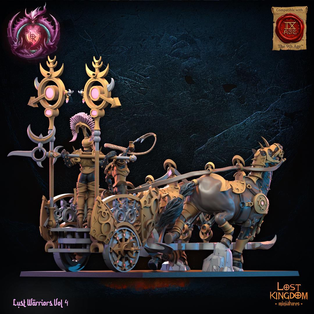 3D Printed Lust Chosen Chariot by Lost Kingdom Miniatures