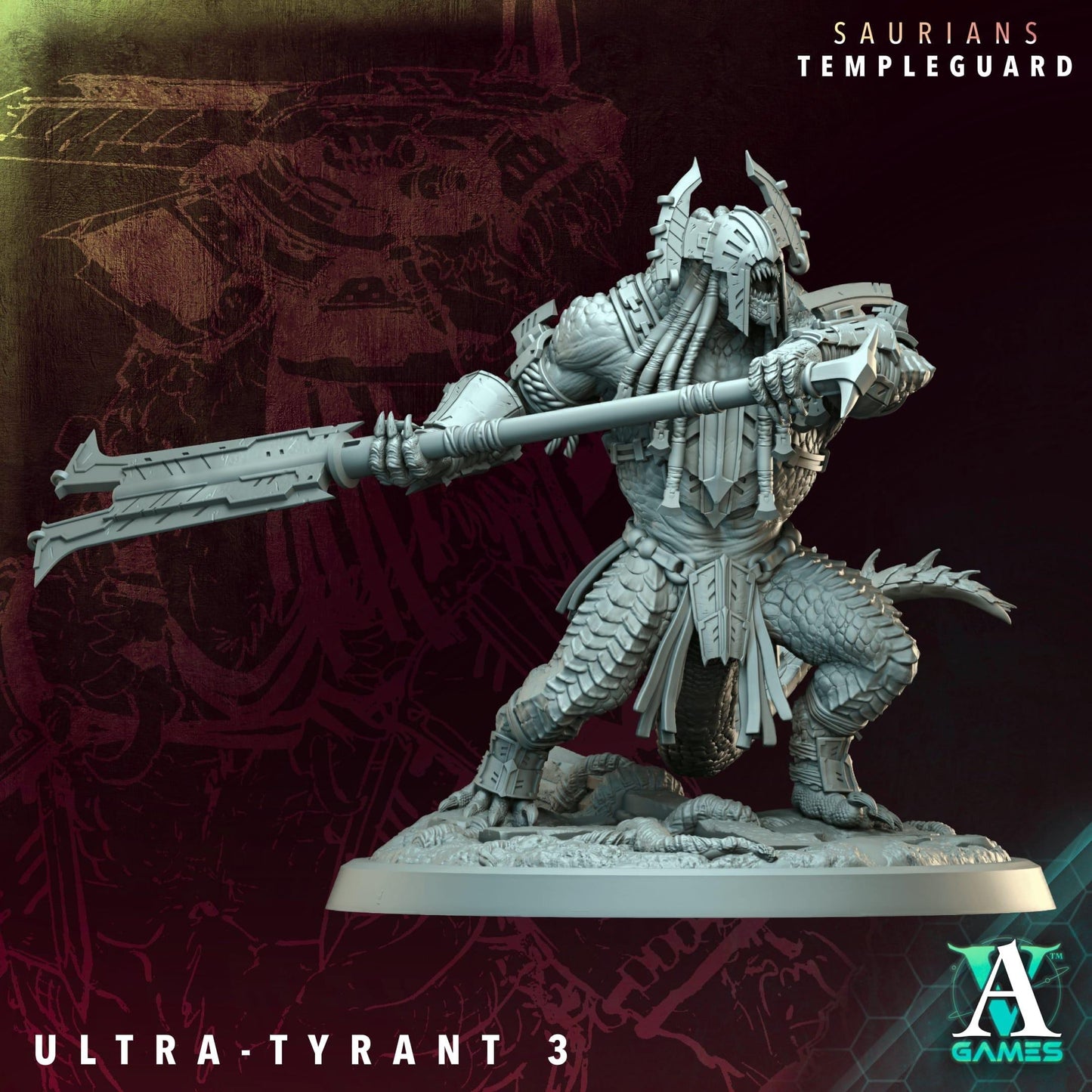 3D Printed Ultra-Tyrants by Archvillain Games